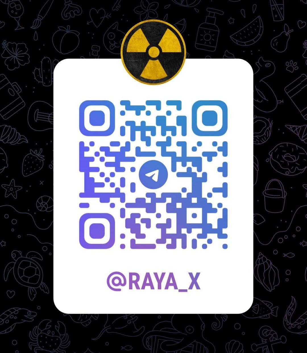 QR-код на Telegram-канал Rayax